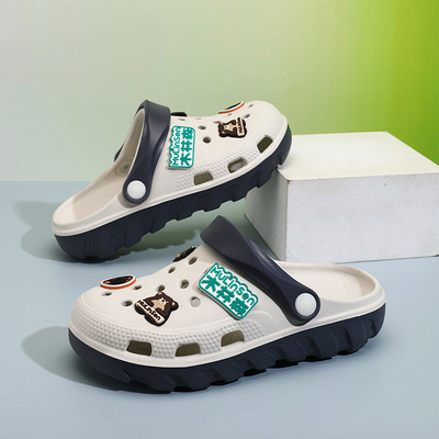 Mulinsen Children's Clogs for Boys, 2026 New Summer Model, Boys' Slippers, Non-Slip, Silent, for Older Children, with a Soft Stepping Feel — 6
