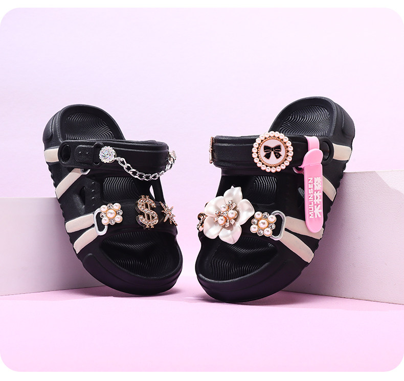 Mulinsen Girls' Sandals 2026 New Summer Children's Slippers for Older Kids, Suitable for Water, Non-Slip Girls' Sandals — 19