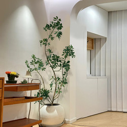 Artificial Green Plant Duckbill Tree under the Tree, Indoor Living Room Bionic Large Potted Plant, High-End Light Luxury Floor-Standing Fake Tree Plant