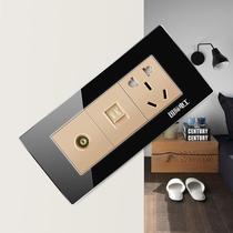 (Unbranded five-hole electric plug-in video phone) 18-type open 1 off base 3-position 5-hole cable TV phone 3 calls 5