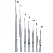 Stainless Steel 430 Anti-iodine Medical Tweezers Long Straig