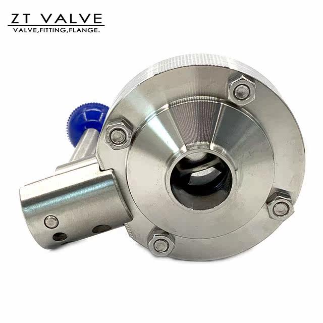 04 Welded Butterfly Valve Stainless Steel SMSA Sanitary Butterfly Valve Manual Welded Butterfly Valve 16