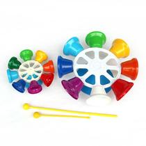Customized Orff percussion instrument mini rotating bell large eight-tone bell childrens colorful 8-tone bell early childhood education