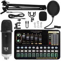 Customized V10 sound card sound card set condenser microphone mobile phone karaoke computer equipment set