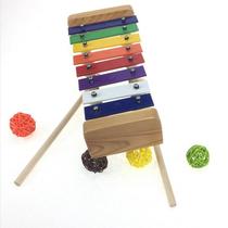 Customized Orff colored eight-tone aluminum piano music teaching aids percussion instrument eight-tone aluminum piano sound block wooden