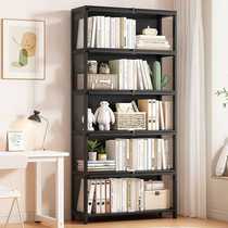 Bookcase modern simple dust-proof grid cabinet with door floor-standing simple bookshelf narrow cabinet standing cabinet storage storage cabinet set