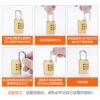 Solid Copper Combination Padlock for Luggage, Gym Locker, Cabinet Door, and Home Use