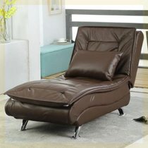 Internet celebrity leather lazy sofa leisure lounge chair single chaise sofa small apartment folding lunch break sofa