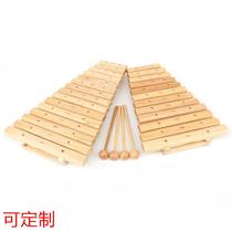 Orff early education percussion instrument oak 15-tone knocking piano kindergarten wooden small carillon childrens early education enlightenment piano