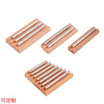 Phoneme knocking tube wooden childrens Orff musical instrument solid aluminum tube single tone two tone three tone seven tone wind chime custom-made