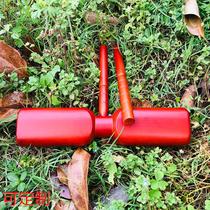 Wooden bangzi primary school musical instrument sound tube Orff percussion instrument bangzi large maple double sound tube fixed