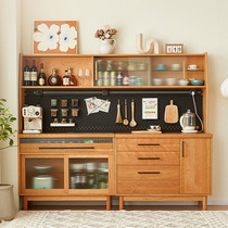 Large size sideboard modern light luxury cherry wood tea cabinet restaurant storage cabinet multifunctional kitchen cupboard factory