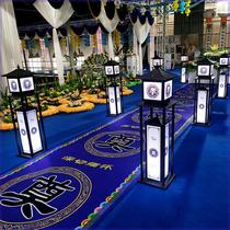 New Bai Shi Lu Yin light box mourning hall layout memorial service funeral supplies floor lamp post funeral decoration