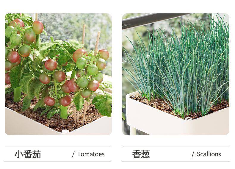 Балкон стойки 阳台种菜神器多层小推车置物架厨房蔬菜篮家用种菜专用盆缝收纳架