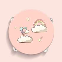 Teacher performs dance tambourine empty professional baby tambourine musical instrument hand-cranked children percussion kindergarten rattle