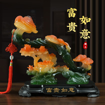 On behalf of the rich and powerful Ruyi ornaments jade Ruyi Chinese-style home living room company store housewarming and opening gifts