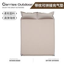New outdoor camping automatic inflatable mattress camping tent sleeping mat 3-4 double air bed tent floor mat