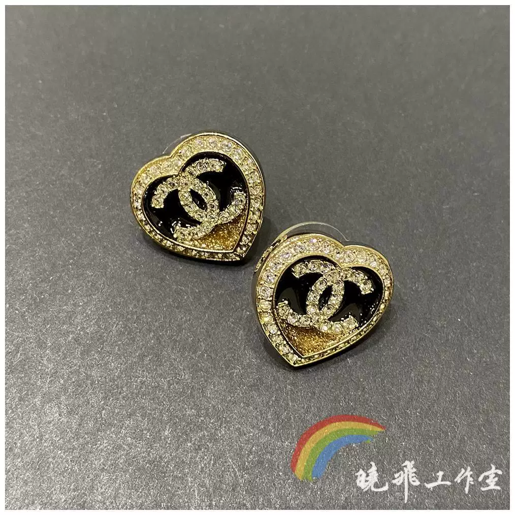 [ ] Подлинные серьги Chanel 23b Новые золотые Love Taoxin Diamond Lomit серьги