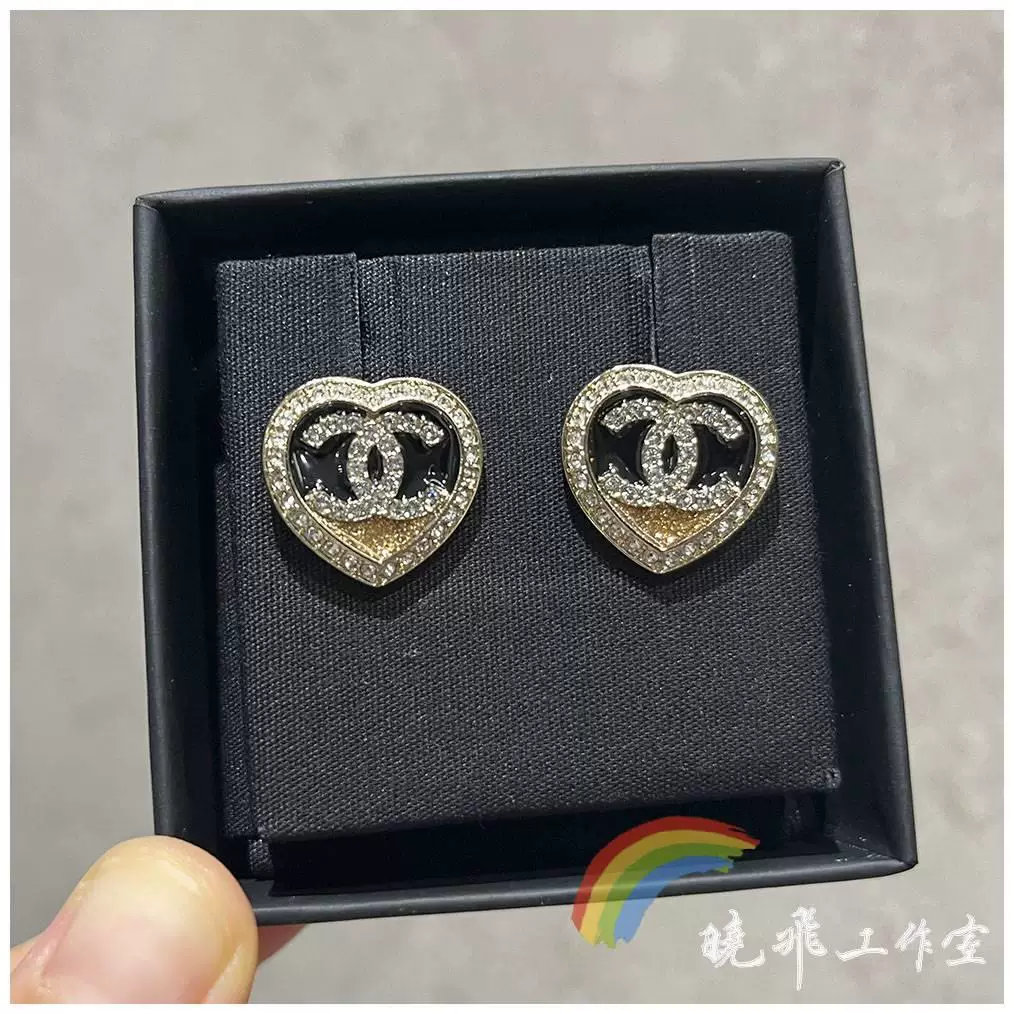 [ ] Подлинные серьги Chanel 23b Новые золотые Love Taoxin Diamond Lomit серьги