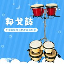 Manufacturer Bongo drum children percussion Orf teaching childrens toy instrument Bango drum customized