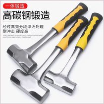 Solid one-piece octagonal hammer that does not turn around construction site heavy-duty wall-smashing conjoined hammer home decoration shock-proof nail hammer