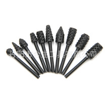 Cross-border 10pc thin handle mace 3mm rotary file set for electric grinding woodworking DIY set accessories
