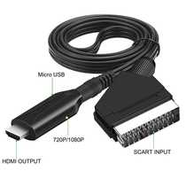 2022 new style SCART to HDMI cable length 1 meter direct connection convenient conversion cable