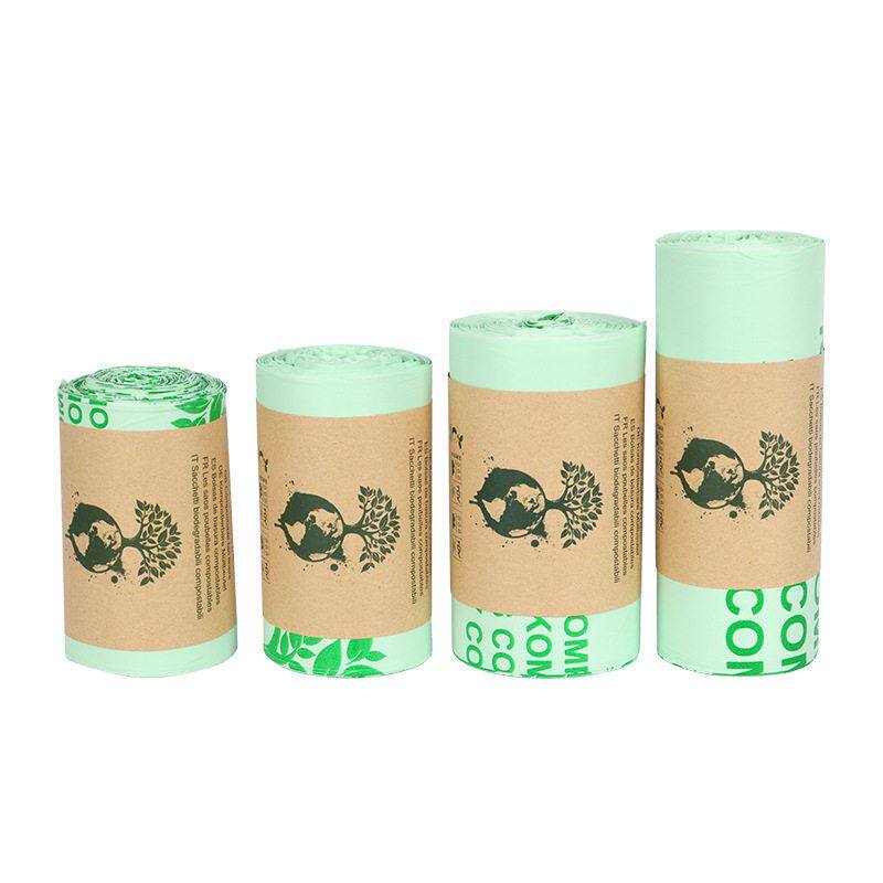 Fully Biodegradable Garbage Bags, Large and Thick, for Household Kitchen Use, Corn Starch Pla Degradable Plastic Bags, Small Size Fully Biodegradable Garbage Bags, Large and Thick, for Household Kitchen Use, Corn Starch Pla Degradable Plastic Bags, Small Size