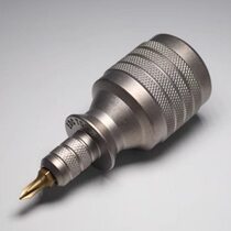 Small steel gun titanium alloy screwdriver 14-inch magnetic top cover 6 bits storage compartment free 6mm bits