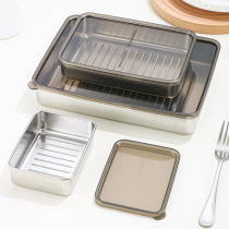 Thick 304 Stainless Steel Fresh-keeping Box Rectangular Kitc