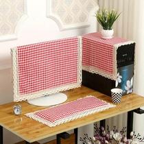 Cotton and linen computer cover computer cover desktop computer dust cover all-in-one computer protective cover LCD monitor cover