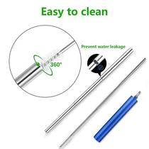 Telescopic Metal Drinking Straw Collapsible Reusable Straw P