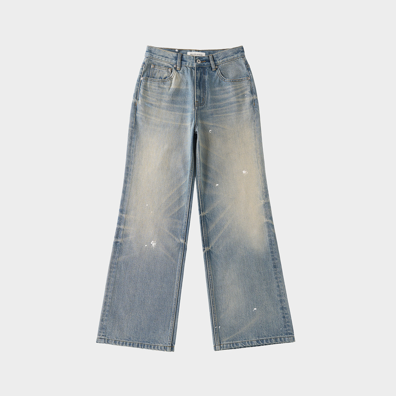 Amicus Animae "Centennial Heritage" American Cone Micro-Lake Ink Splash 26 Washed Blue Jeans