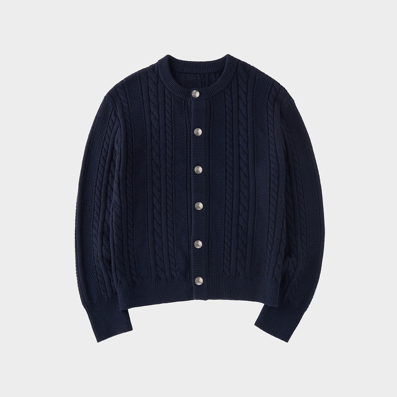 Amicus Animae Irregular Soft Knitted Wool Cardigan Sweater Amicus Animae Irregular Soft Knitted Wool Cardigan Sweater