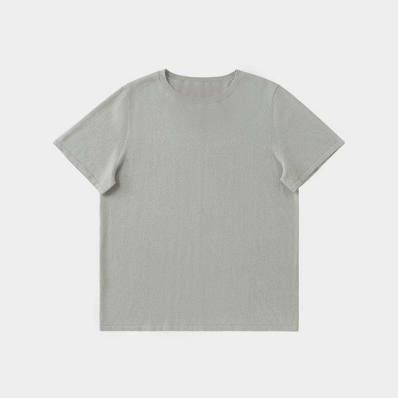 Amicus Animae Upw Machine Washable French Linen-Cotton Blend Knitted Texture Dry-Fit Short-Sleeve Shirt