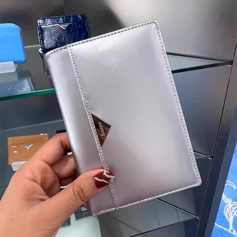 [in Stock] Korean Fennec Passport Holder New Triangle Passport Storage Bag Card Holder Portable Wallet Document Bag