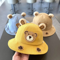 Baby hat Korean style spring and autumn thin section boys 1-3 years old sunshade fisherman hat cute and super cute girl childrens basin hat