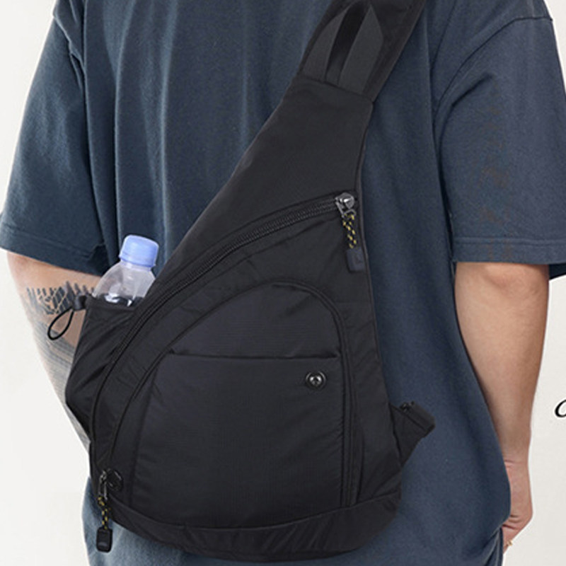 Men Skew Satchel Small Backpack Single Shoulder Casual Men's Chest Front Slanted Satchel Mobile Phone Bag Commuter Sports Travel Bag-Taobao