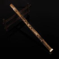 Six - hole bamboo round vertical flute 6 holes bamboo harvest student entry instrument blows and blows the vertical flute