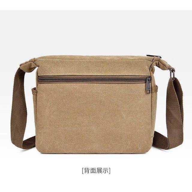 Electrician canvas one-shoulder crossbody tool bag small multi-function repair and installation hardware bag portable tool bag