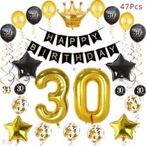 30 40 50 60 Anniversary Balloons Happy Birthday Party0