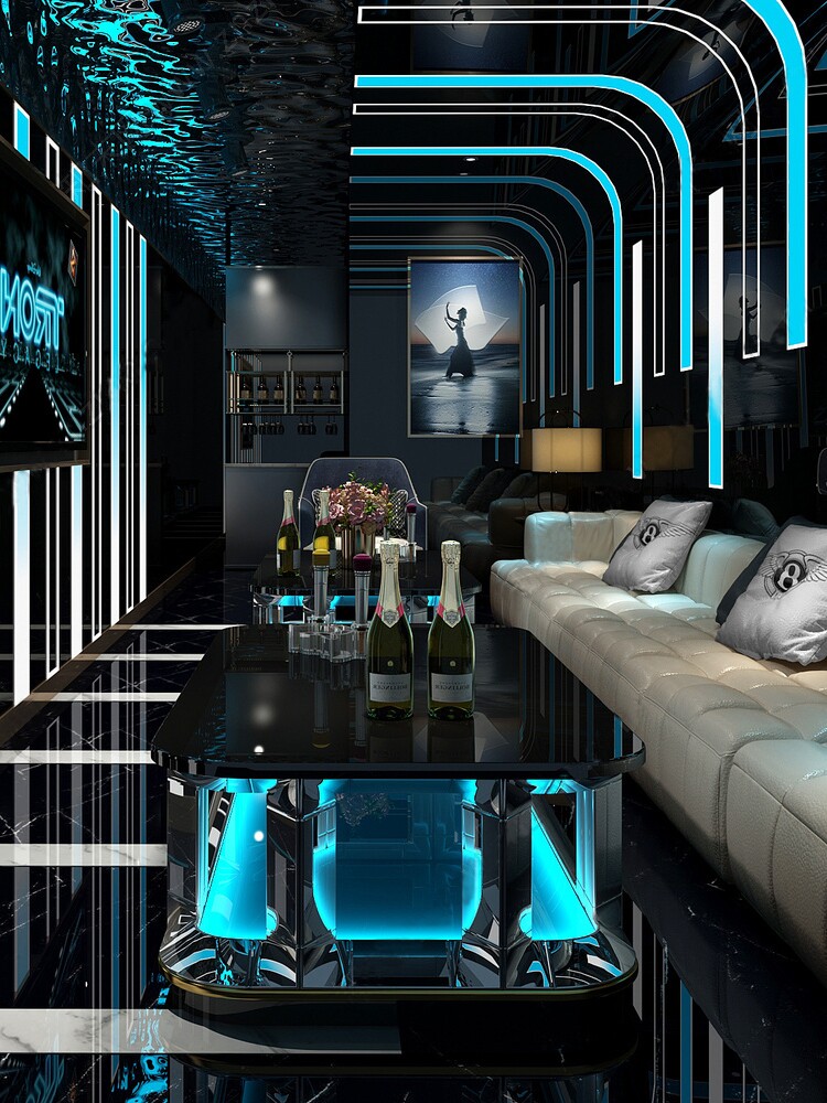 Nightclub Exclusive Luminous Bar Table Custom 2023 New KTV Light Extravagant Tea Table High-end Clubhouse-Taobao