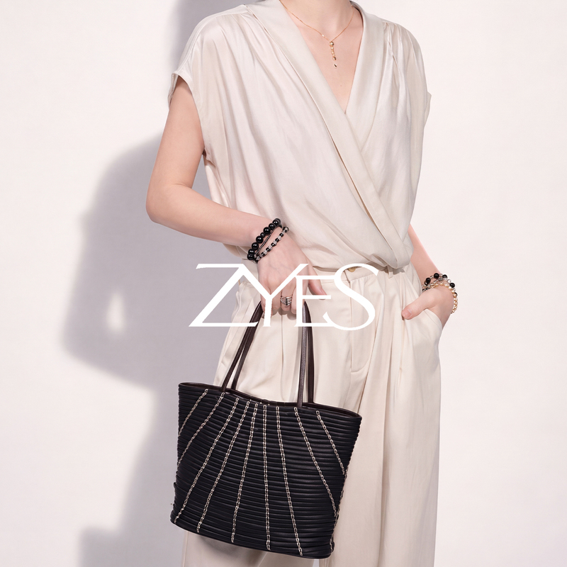 Zaoye Said the Bag Is Imported Saddle Leather, Small Alba, Large Capacity Bag, Underarm Bag, Tote Bag, Simple and High-End