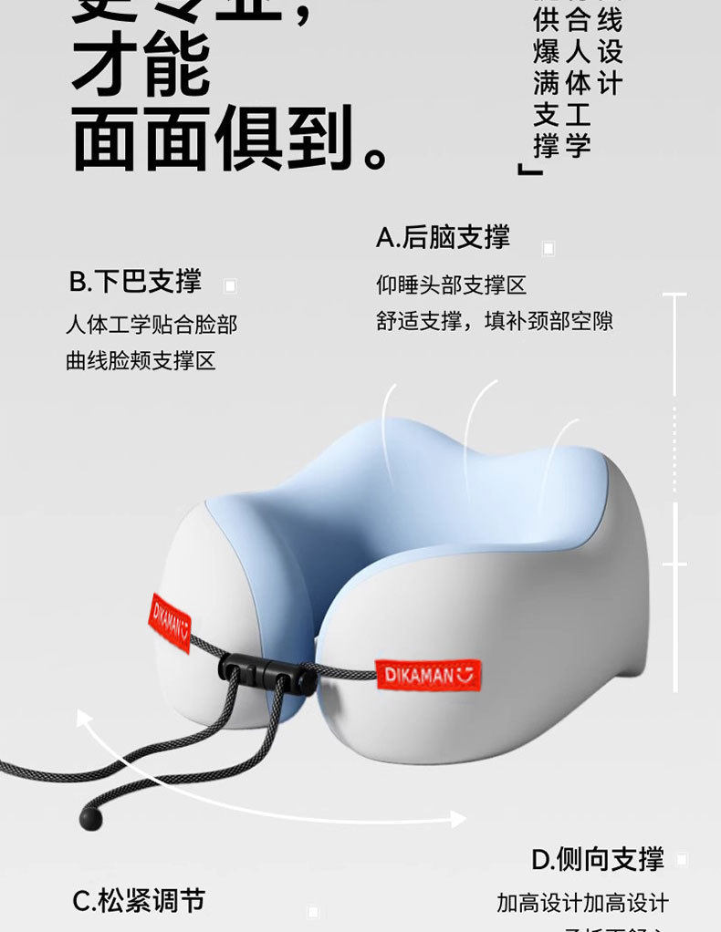 U- типа подушка 【下单立减30】记忆棉u型枕旅行可携式护颈枕飞机睡觉枕头颈椎脖 No brand