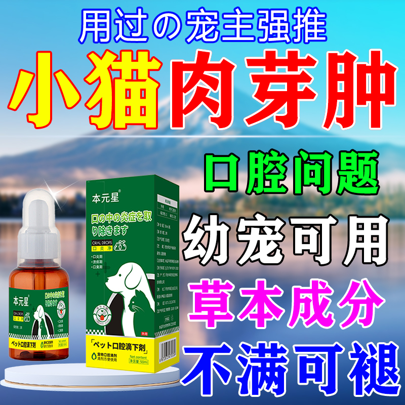 Specialized Liquid Drops for Cats with Acidophilic Granulomas, for Kittens and Young Cats with Red and Swollen Lips, Small Blisters, and Oral Ulcers