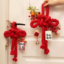 Chinese Blessing Pendant 2024 New Year New Living Room Decoration Spring Festival Entrance Background Wall Hanging Arrangement