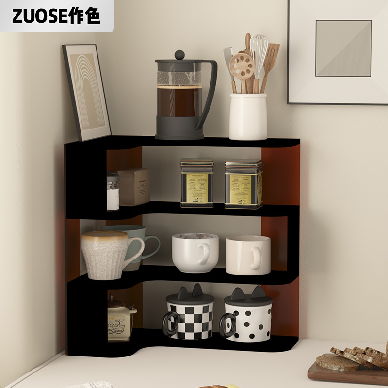 Corner Cup Holder, Cup Storage Rack, Dining Table Corner Tea Cup, Tea Set, Coffee Cup Display Rack, Office Desk Decoration Rack