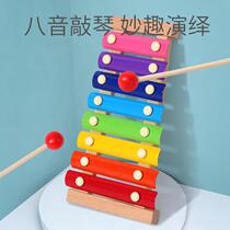 Cultivating infants and young childrens kindergarten puzzle coordination eight-tone player playing the piano