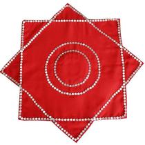 Special stand-up thickened linen dance handkerchief for grade examination flower duo-turn handkerchief dance handkerchief square dance octagonal