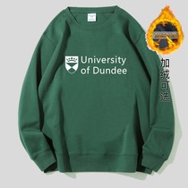 University of Dundee peripheral thick fleece sweatshirt souvenir graduation clothes school uniform